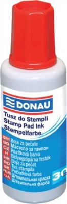 Pečiatková farba, 30ml, DONAU, červená