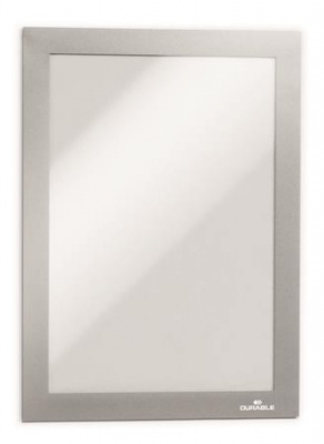 Informačný panel, A5, magnetický, DURABLE "DURAFRAME MAGNETIC", strieborná