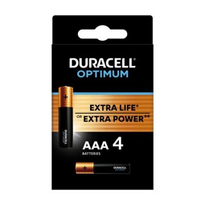 Batéria, AAA, 4 ks, DURACELL "Optimum"