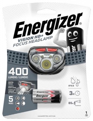 Lampa na hlavu, 3 LED, 3xAAA, ENERGIZER "Vision HD+ Focus"