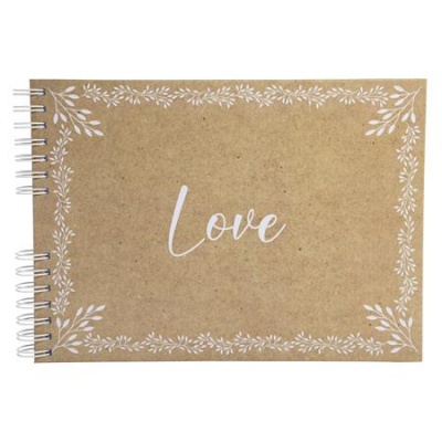 Fotoalbum, so špirálou, 32x22 cm, 25 listov, EXACOMPTA "KRAFT", so vzorom