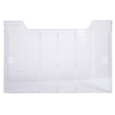 Držiak na katalógy, A4, vodorovný, EXACOMPTA "Office", priehľadný, dvojitý