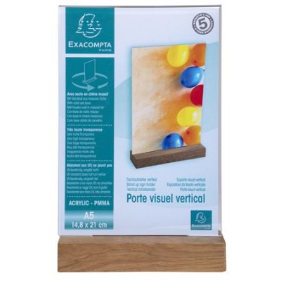 Stojan na dokumenty, vertikálny, A5, EXACOMPTA, priehľadný