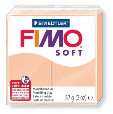 Modelovacia hmota, 57 g, polymérová, FIMO "Soft", telová