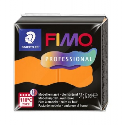 Modelovacia hmota, 57 g, vypaľovacia, FIMO "Professional", oranžová