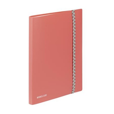 Katalógová kniha, 30 vreciek, A4, VIQUEL "Business Class", koralová