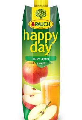 Ovocná šťava, 100%, 1 l, RAUCH "Happy day", jablko