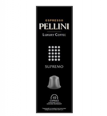 Kávové kapsule, do kávovarov Nespresso®, 10 ks, PELLINI "Supremo"