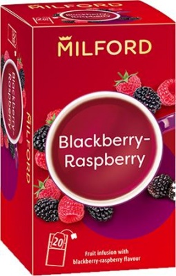 Ovocný čaj, 20x2,5 g, MILFORD "Blackberry-raspberry", černica-malina