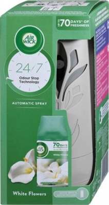 Osviežovač vzduchu, automatický, 250 ml, AIR WICK "Freshmatic", White Flowers