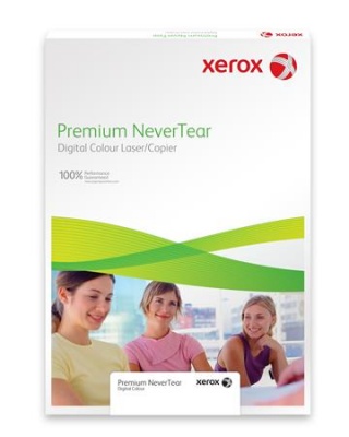 Etikety, do laserových tlačiarní, A3, plastové, do exteriéru, XEROX "Nevertear", biele, 50 etikiet/bal