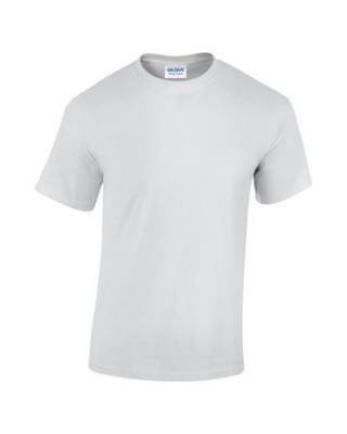 Tričko, pánske, okrúhly výstrih 100% bavlna, veľkosť XL "Gildan", biele