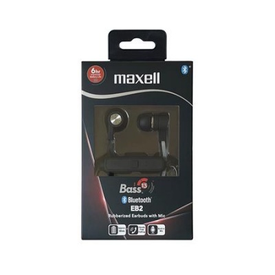 Slúchadlá, bezdrôtové, Bluetooth 5.1, s mikrofónom, MAXELL "Bass", biela