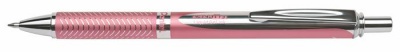 Gélové pero, 0,35 mm, stláčací mechanizmus, telo pera: ružová, PENTEL "EnerGel BL-407" modrá