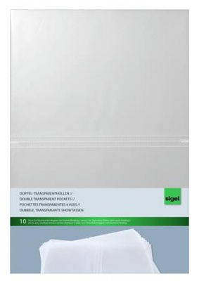 Puzdro do obalu na jedálny lístok, A4, SIGEL, priehľadné