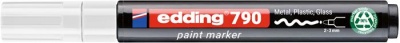 Lakový popisovač, 2–3 mm, PCR, EDDING "790", biely