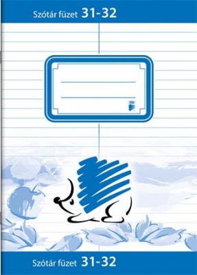 Zošit, slovníček, ježko, linajkový, A5, ICO 31 - 32, HU popisy