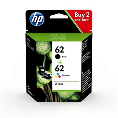 N9J71AE Atramentová náplň multipack do ENVY 5640, 7640, 5740 tlačiarní, HP 62 čierna + farebná, 4+4,5 ml