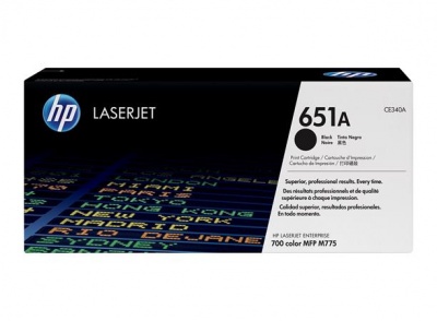 CE340A toner pre Laserjet Enterprise MFP M775 tlačiarne, HP 651A, čierny, 13,5k