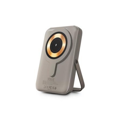 Magnetická bezdrôtová powerbanka, 10 000 mAh, URBAN FACTORY, sivá