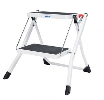 Schodíky, skladacie, 2 priečky, oceľové, KRAUSE "Picoly"