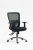 Kancelárska stolička, s opierkami, čierne čalúnenie, sieťové operadlo, čierny podstavec, MaYAH  "HD", čierna