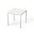 Stôl s kovovými nohami, univerzálny, 75x75 cm, MAYAH "Freedom SV-37", biela