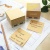Samolepiaci poznámkový blok, 76x76 mm, 400 listov, mini paleta, STICK N "Kraft Cube", hnedá