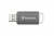 USB kľúč, 128GB, USB 2.0, VERBATIM "Databar", sivý